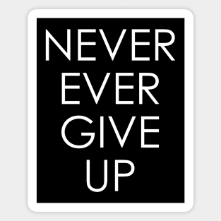 never ever give up Magnet